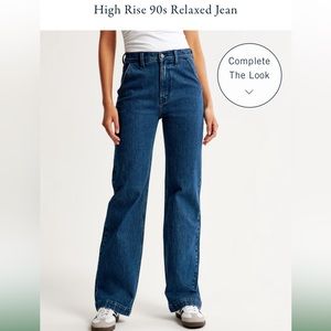 Abercrombie high rise 90s relax jean